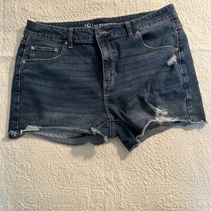 3 PAIR; 2dark 1light  No Boundaries Blue Jean Shorts Casual Distressed